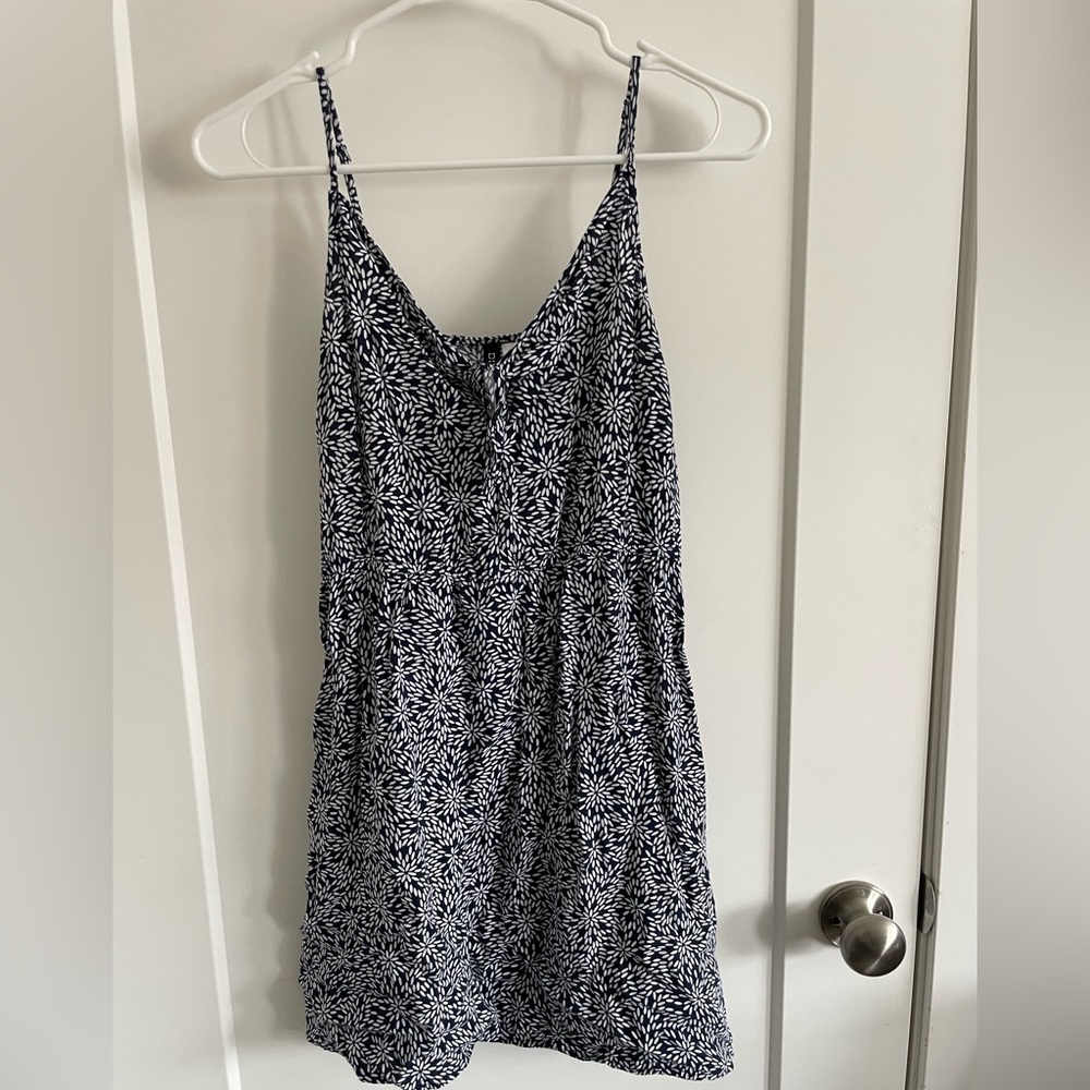 Blue and White Patterned H&M summer dress